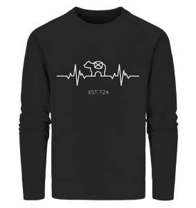 Heimatpuls (weiß) - Organic Sweatshirt