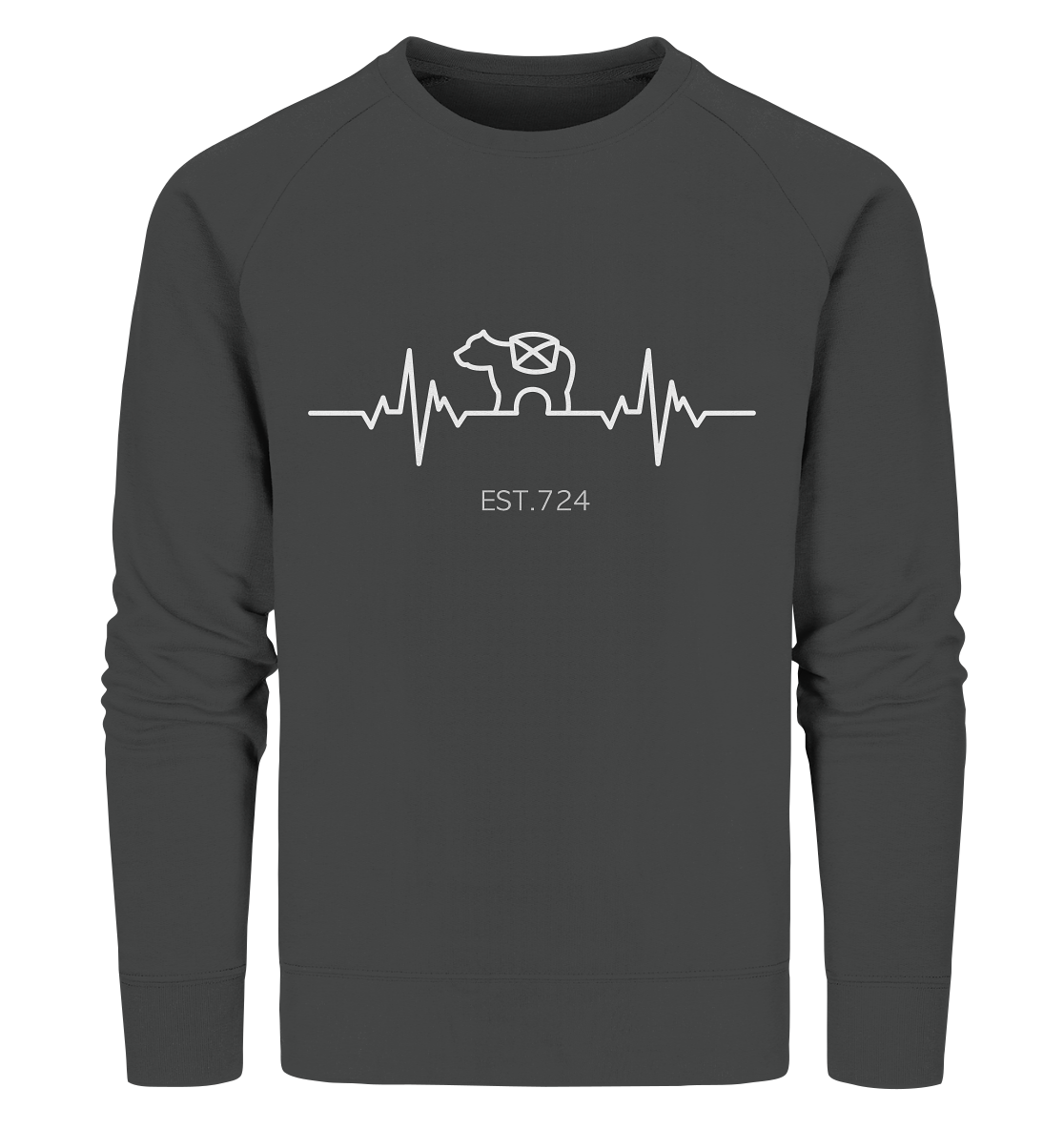 Heimatpuls (weiß) - Organic Sweatshirt