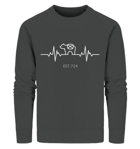 Heimatpuls (weiß) - Organic Sweatshirt